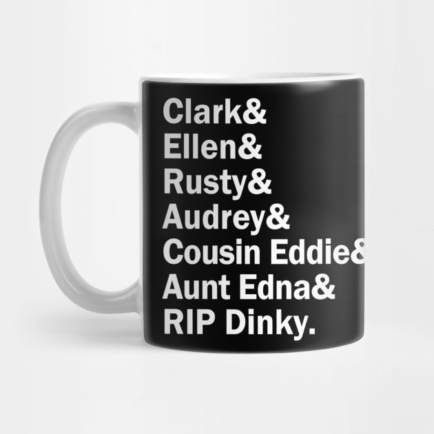 Funny Names x National Lampoons Vacation (Clark, Ellen, Rusty, Audrey, Aunt Edna, Cousin Eddie, Dinky) by muckychris